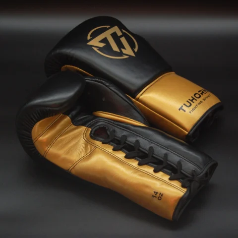 Pro Style Boxhandschuhe Schwarz/Gold