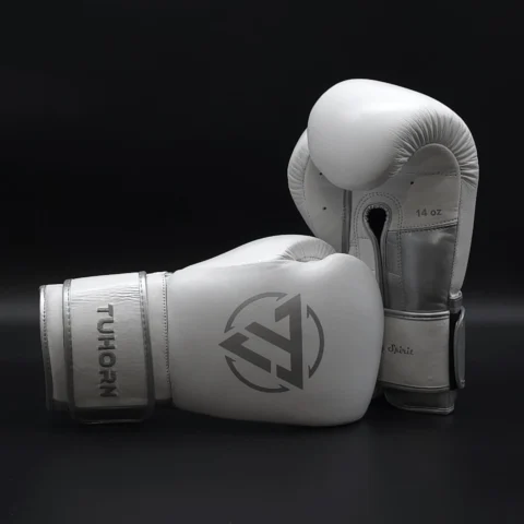 Himantes Boxhandschuhe Weiss/Silber